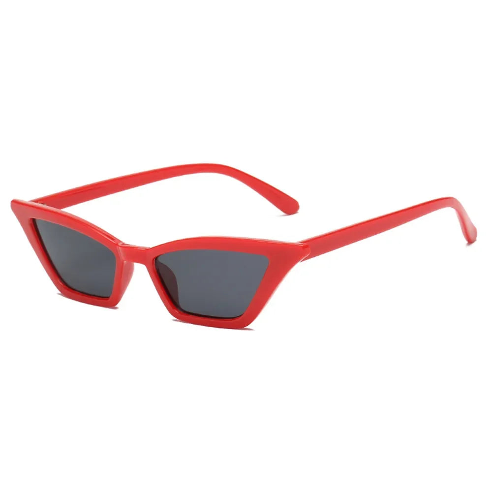 New Sexy Cat Eye Sunglasses Women Small Triangle Vintage Ladies Sunglasses Red Female Trending Streetwear UV400 Shades Eyewear