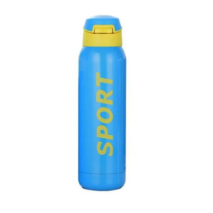 Bpa-Free 500Ml Insulated Vacuum Flasks Sports Bike Thermals Straw Cup Portable Rope Thermos Water Bottle Coffee Mug Travel