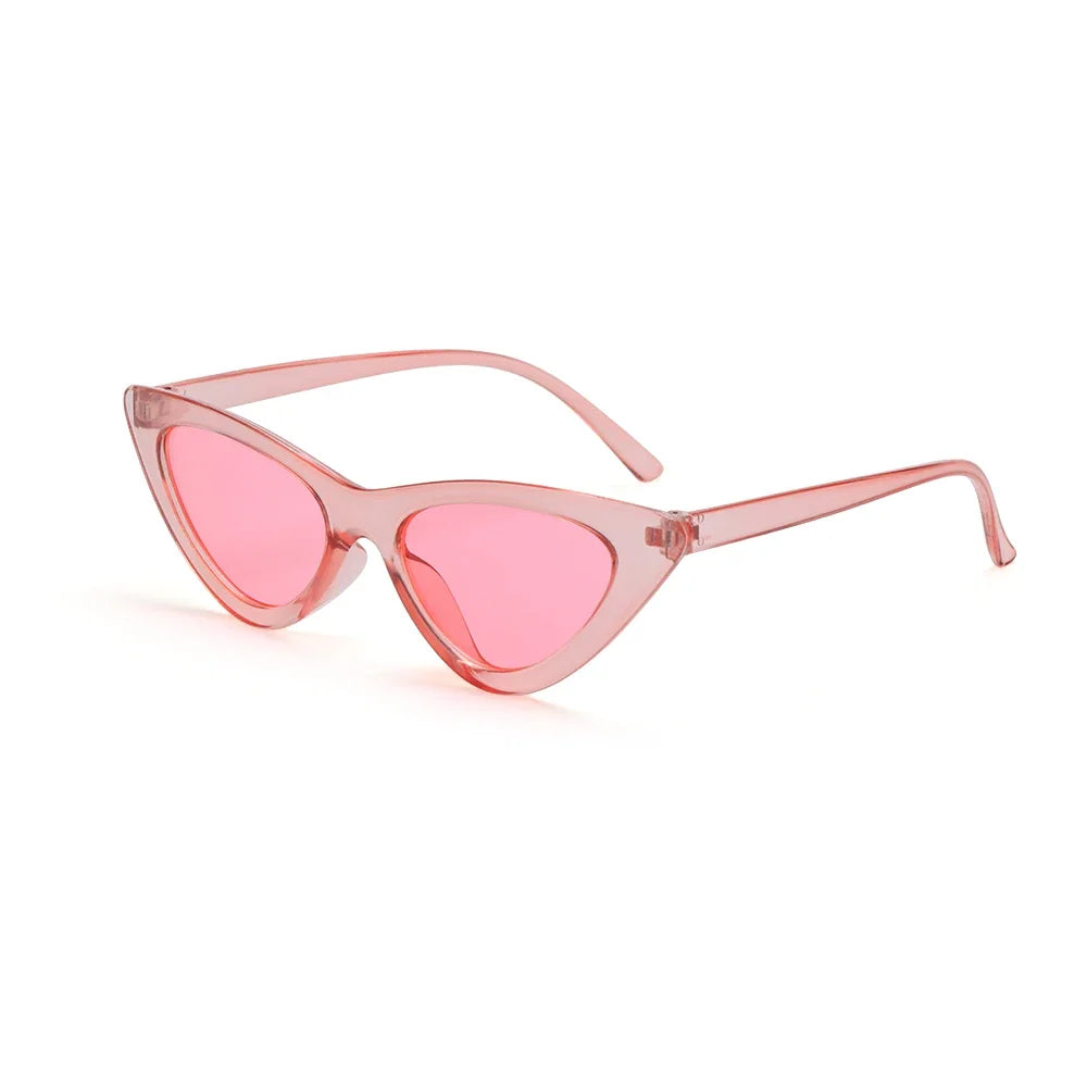 New Sexy Cat Eye Sunglasses Women Small Triangle Vintage Ladies Sunglasses Red Female Trending Streetwear UV400 Shades Eyewear