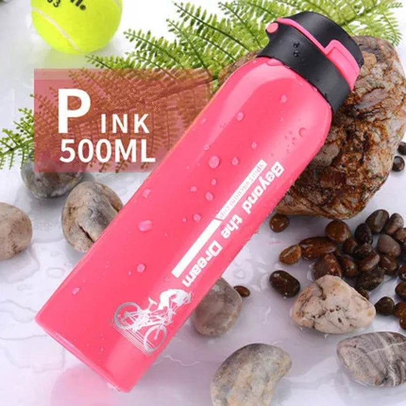 Bpa-Free 500Ml Insulated Vacuum Flasks Sports Bike Thermals Straw Cup Portable Rope Thermos Water Bottle Coffee Mug Travel